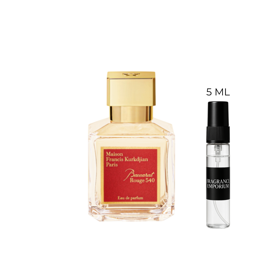 Luxury fragrance decant – Baccarat Rouge 540 Extrait by Maison Francis Kurkdjian with authentic sample spray