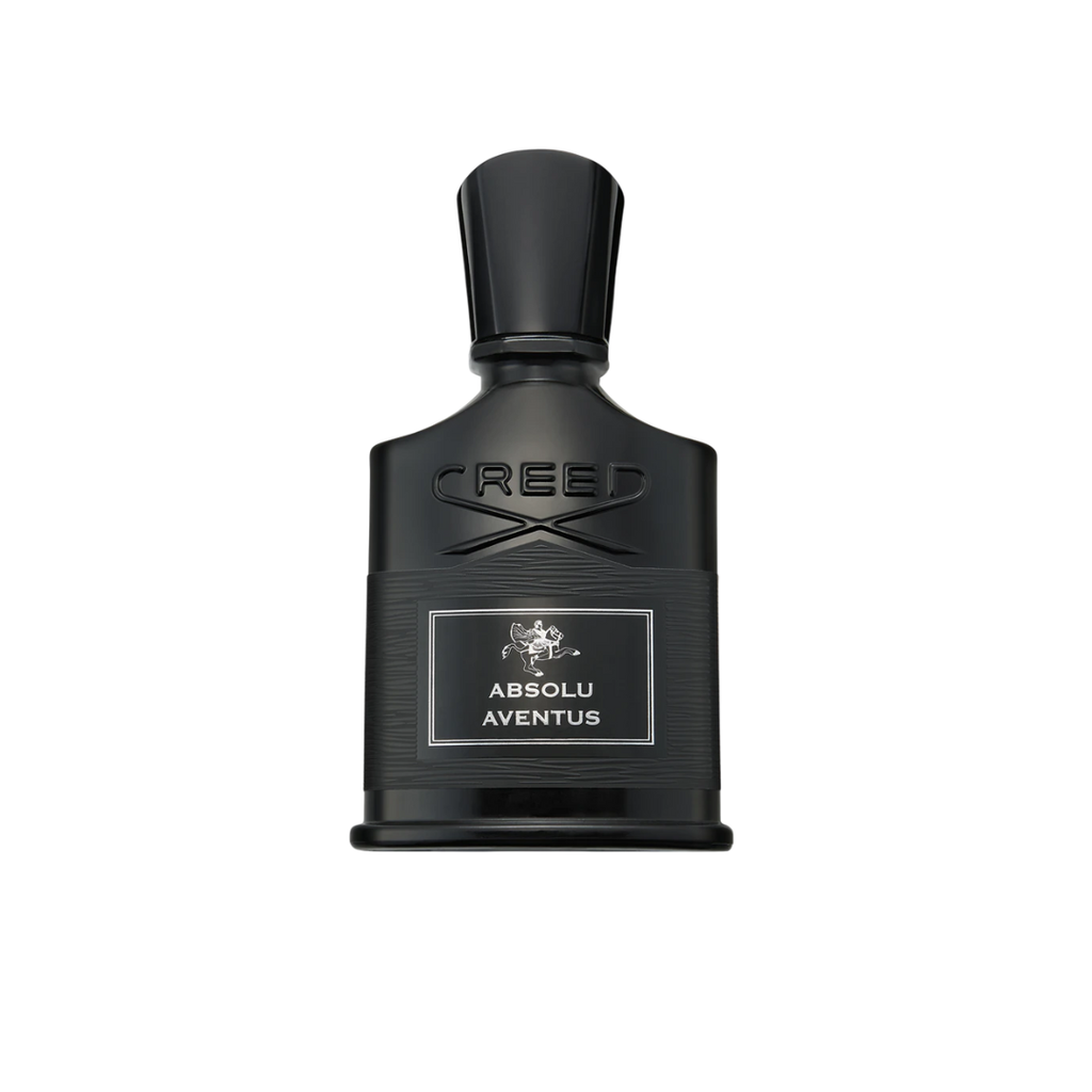 Elegant matte black bottle of Creed Absolu Aventus EDP 75 ml, a limited-edition men’s fragrance blending grapefruit, bergamot, ginger, and patchouli for a bold and sophisticated scent.