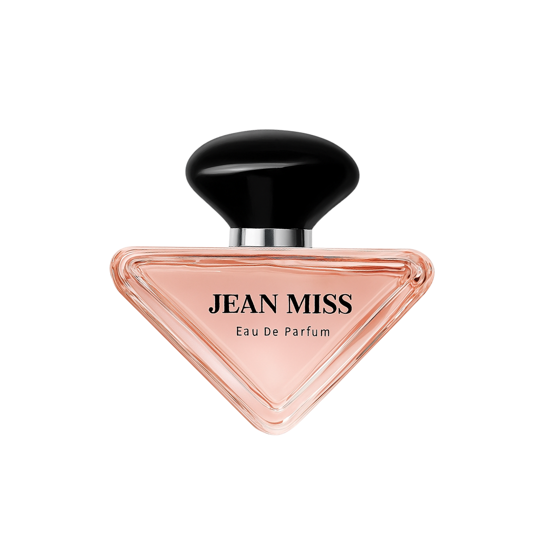 Cherished Glow Elixir de Rose EDP by Fragrance Emporium in elegant soft pink triangular bottle – feminine and radiant floral fragrance.

