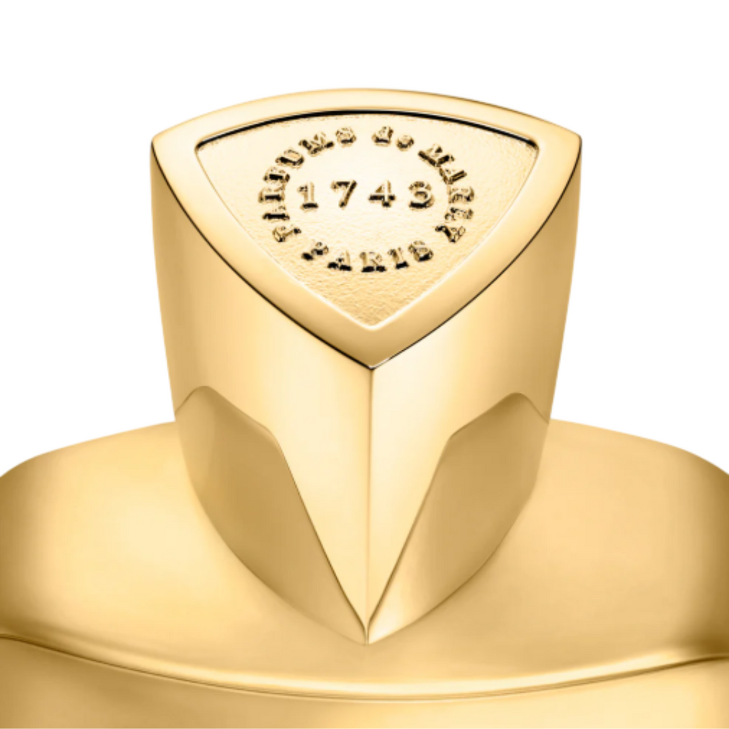 Fragrance Emporium – Parfums de Marly Godolphin Eau de Parfum bottle cap close-up, showcasing luxurious gold detailing and premium craftsmanship.