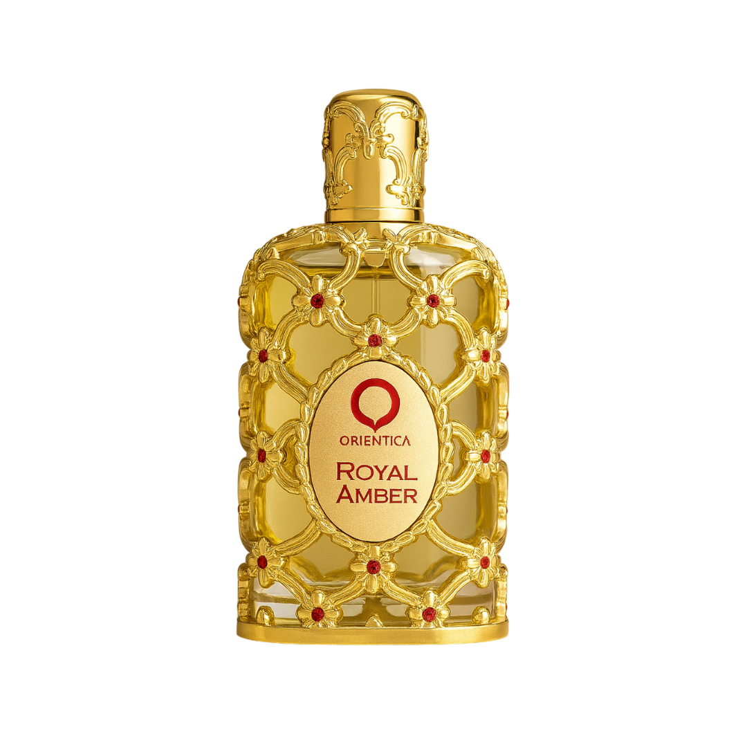 Golden Veil Eau de Parfum bottle by Fragrance Emporium – ornate gold design and regal aesthetic for men’s luxurious floral fragrance.

