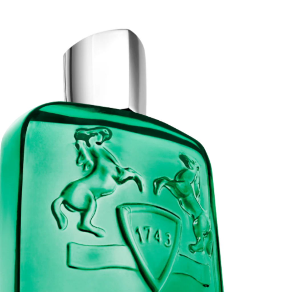 Fragrance Emporium – Parfums de Marly Greenley Eau de Parfum bottle shown at an angle, luxury unisex fragrance highlighting freshness and modern elegance.