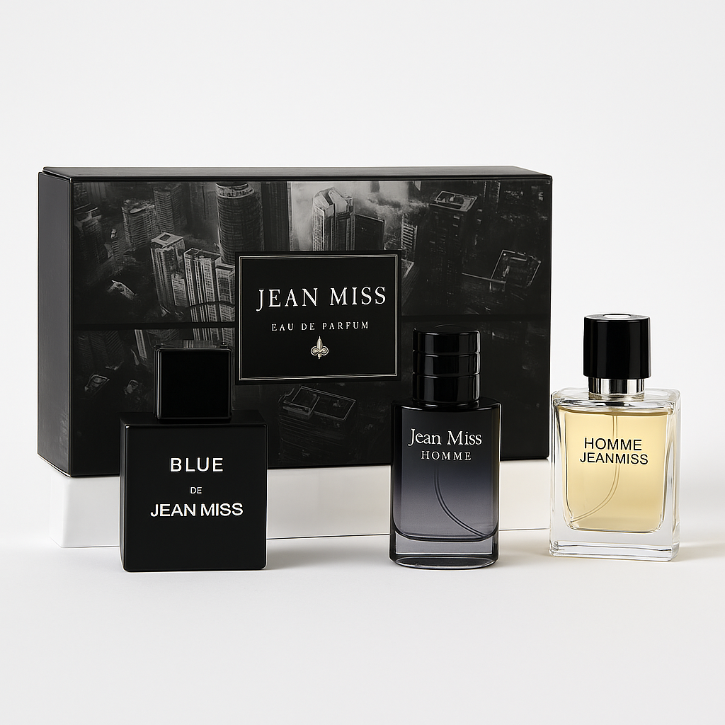 Jean Miss Legends fragrance set by Fragrance Emporium with two elegant bottles and luxury packaging on a clean white background

