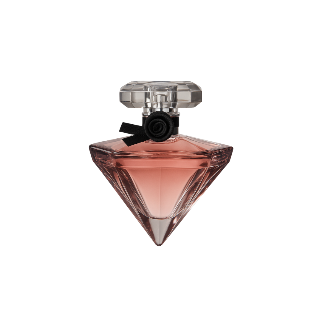 Ruby Veil Night Seduction perfume bottle by Fragrance Emporium on a white background, featuring a diamond-cut glass design
