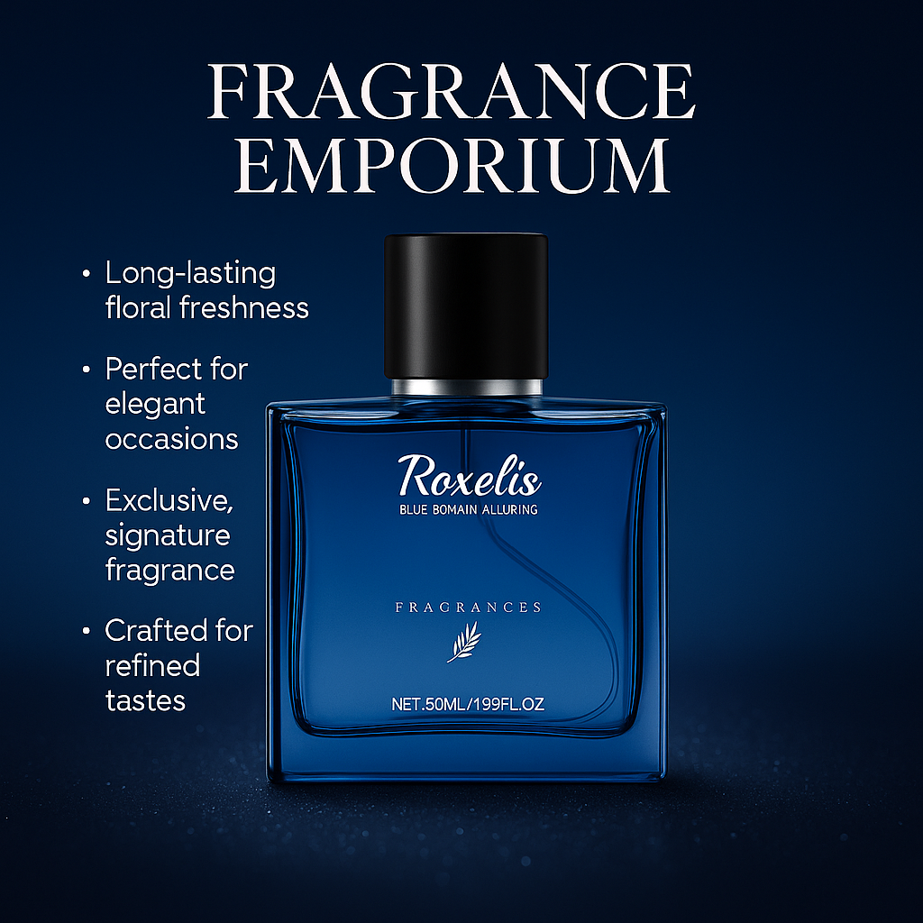 Mystic Tide Alluring Domain EDT bottle featured with Fragrance Emporium branding, reinforcing signature quality and masculine appeal

