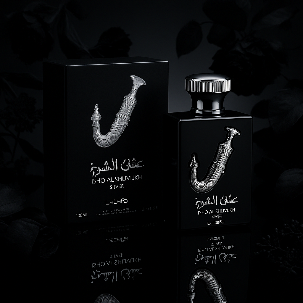 Silver Legacy by Fragrance Emporium under dramatic lighting, designed for bold men who exude quiet luxury

