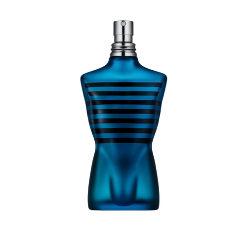 Titan Bleu Magnetic Force Eau de Parfum bottle by Fragrance Emporium displayed on a white background, showing its bold blue torso-shaped design

