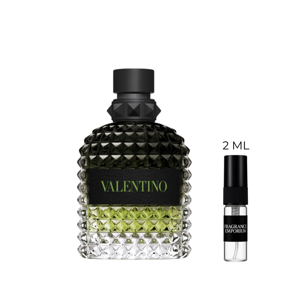 Valentino Uomo Born in Roma Green Stravaganza Eau de Toilette 2ml sample bottle – Fragrance Emporium
