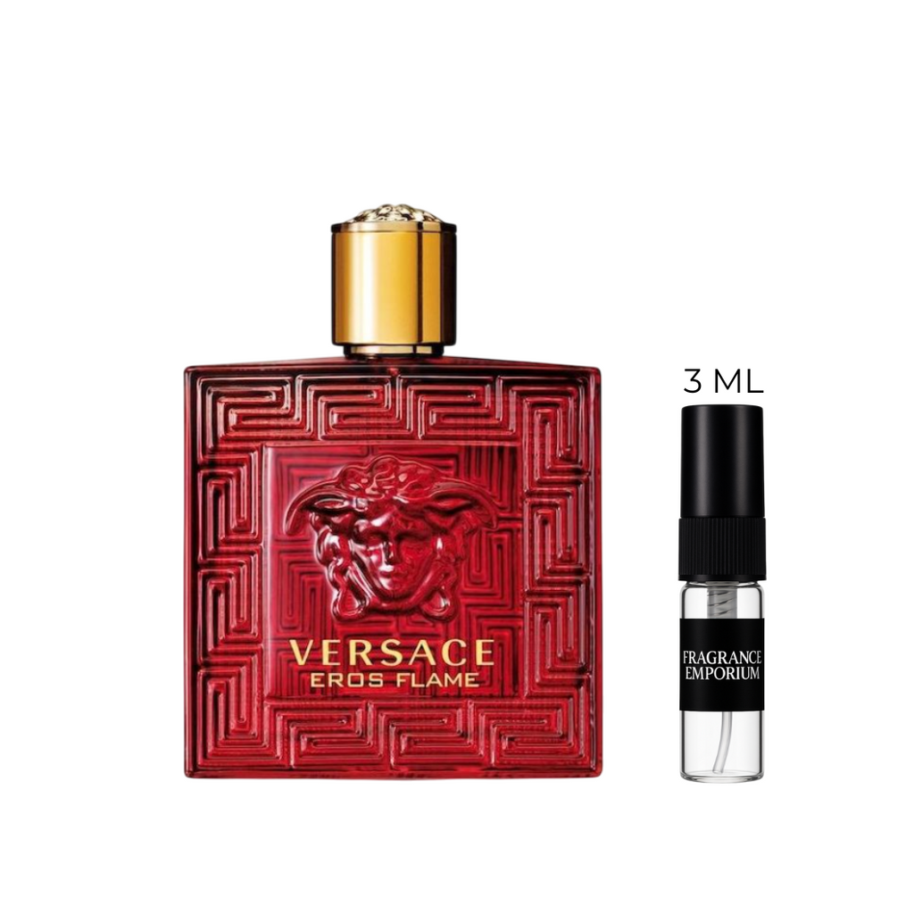 Versace Eros Flame EDP sample set with perfume vial – Fragrance Emporium