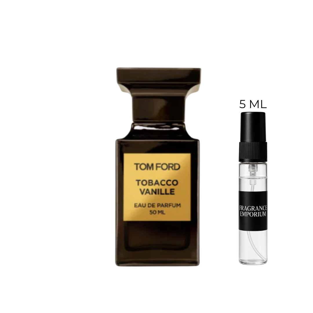 Tom Ford Tobacco Vanille discovery set with Eau de Parfum bottle and decant – authentic Fragrance Emporium niche perfume sample