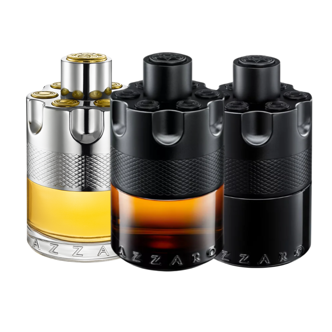 Azzaro The Most Wanted Experience Discovery Trio featuring EDP, Parfum, and Elixir – Fragrance Emporium men’s fragrance collection