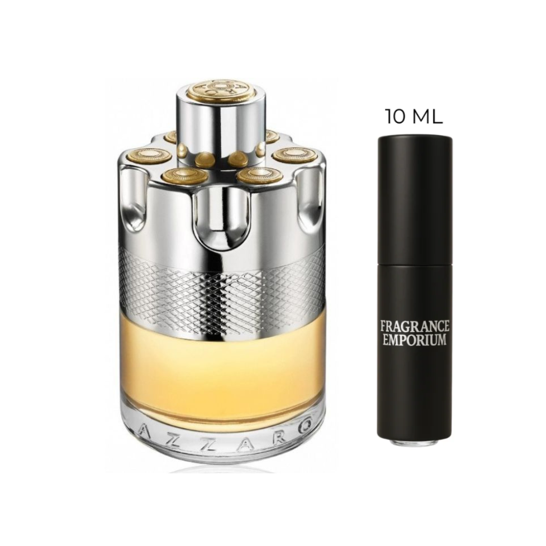 Azzaro Wanted Eau de Toilette bottle with decant sample – Fragrance Emporium authentic men’s fragrance discovery