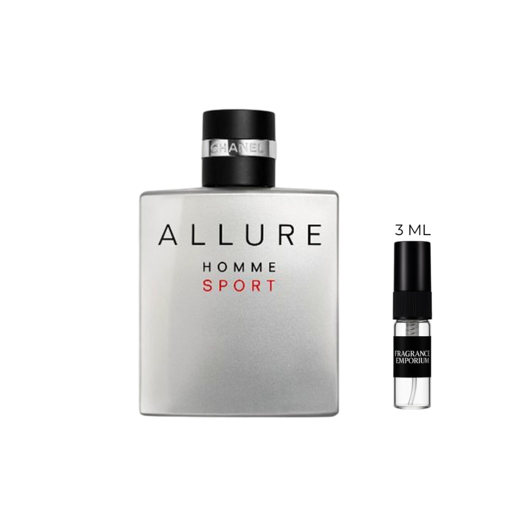 Chanel Allure Homme Sport Eau de Toilette fragrance bottle – Fragrance Emporium fresh woody spicy men’s fragrance