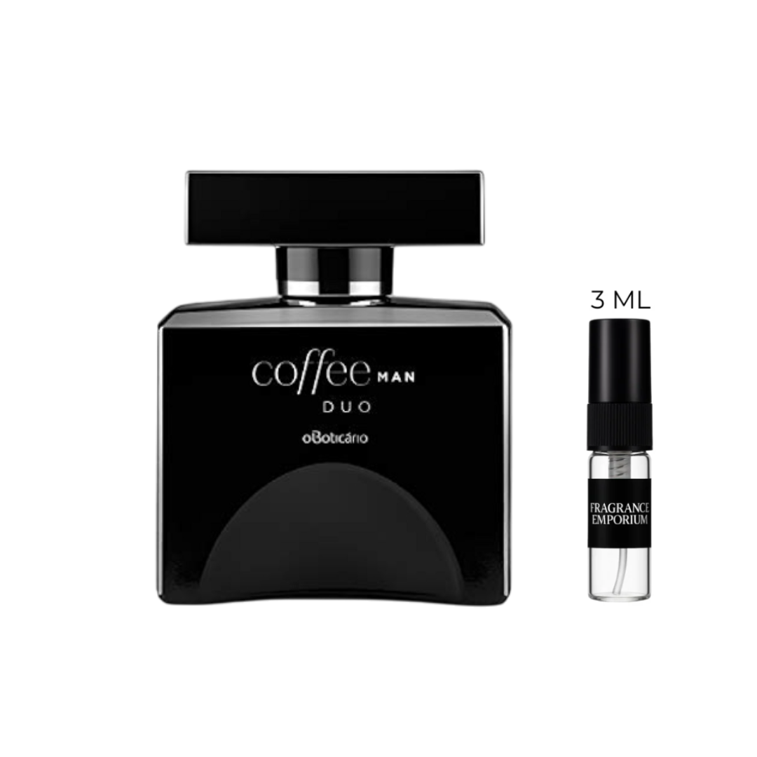 Coffee Man Duo Eau de Toilette fragrance bottle – Fragrance Emporium premium men’s fragrance with roasted coffee notes
