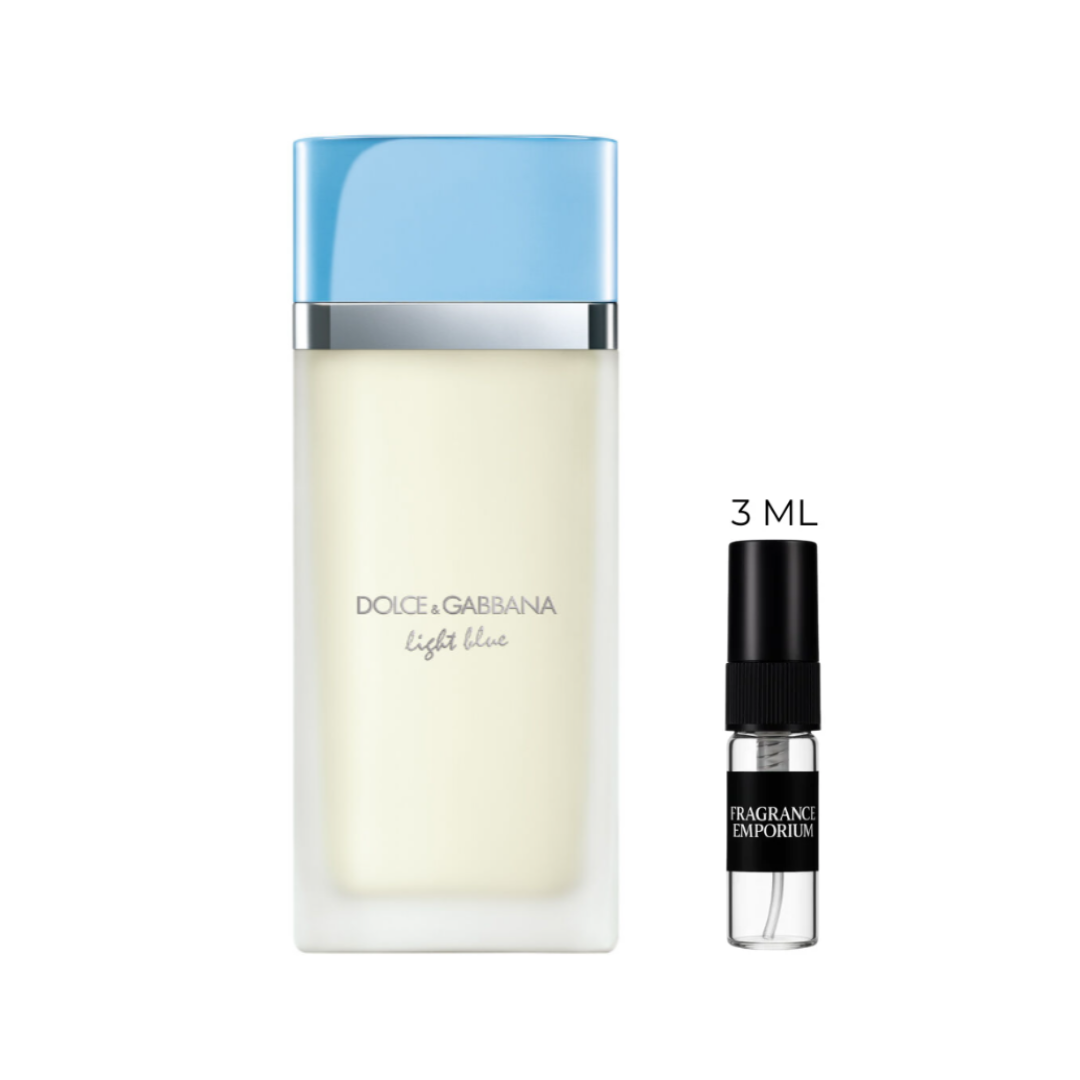 Dolce & Gabbana Light Blue Eau de Toilette bottle – iconic Mediterranean-inspired citrus floral fragrance