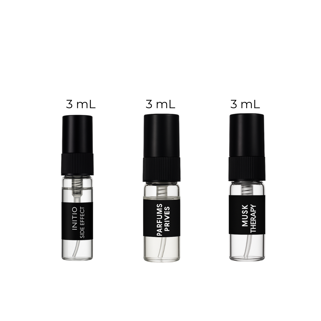 The Initio Essentials Luxury Sample Set with 2ml to 10ml decants – Fragrance Emporium authentic perfume discovery samples