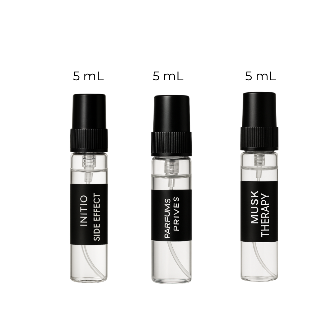 Initio luxury fragrance decant set with hand-filled samples – Fragrance Emporium exclusive perfume discovery kit