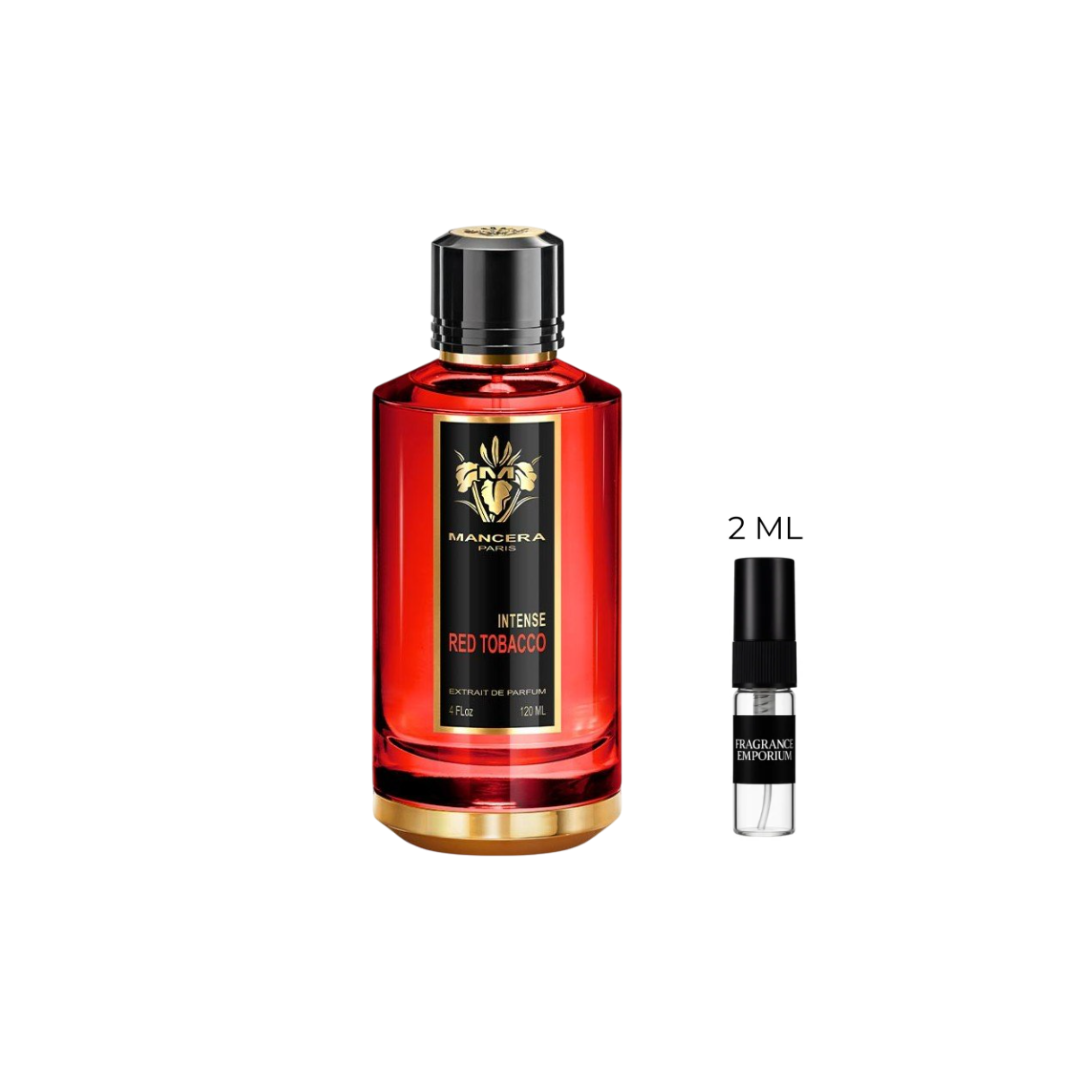 Mancera Red Tobacco Eau de Parfum sample 2ml decant with original bottle – Fragrance Emporium authentic unisex fragrance