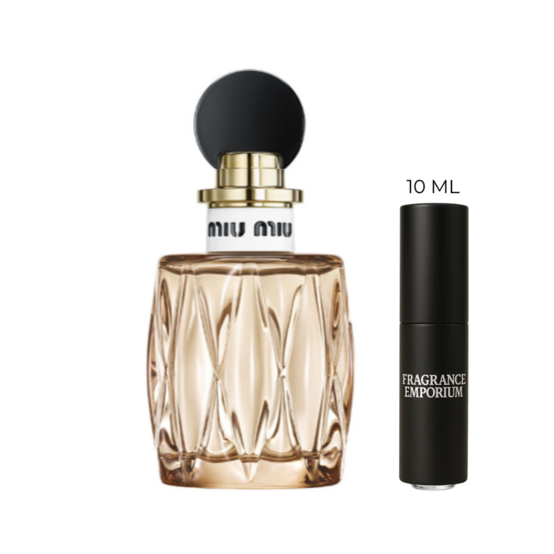 Miu Miu Miutine Eau de Parfum bottle with decant sample – Fragrance Emporium exclusive fragrance discovery