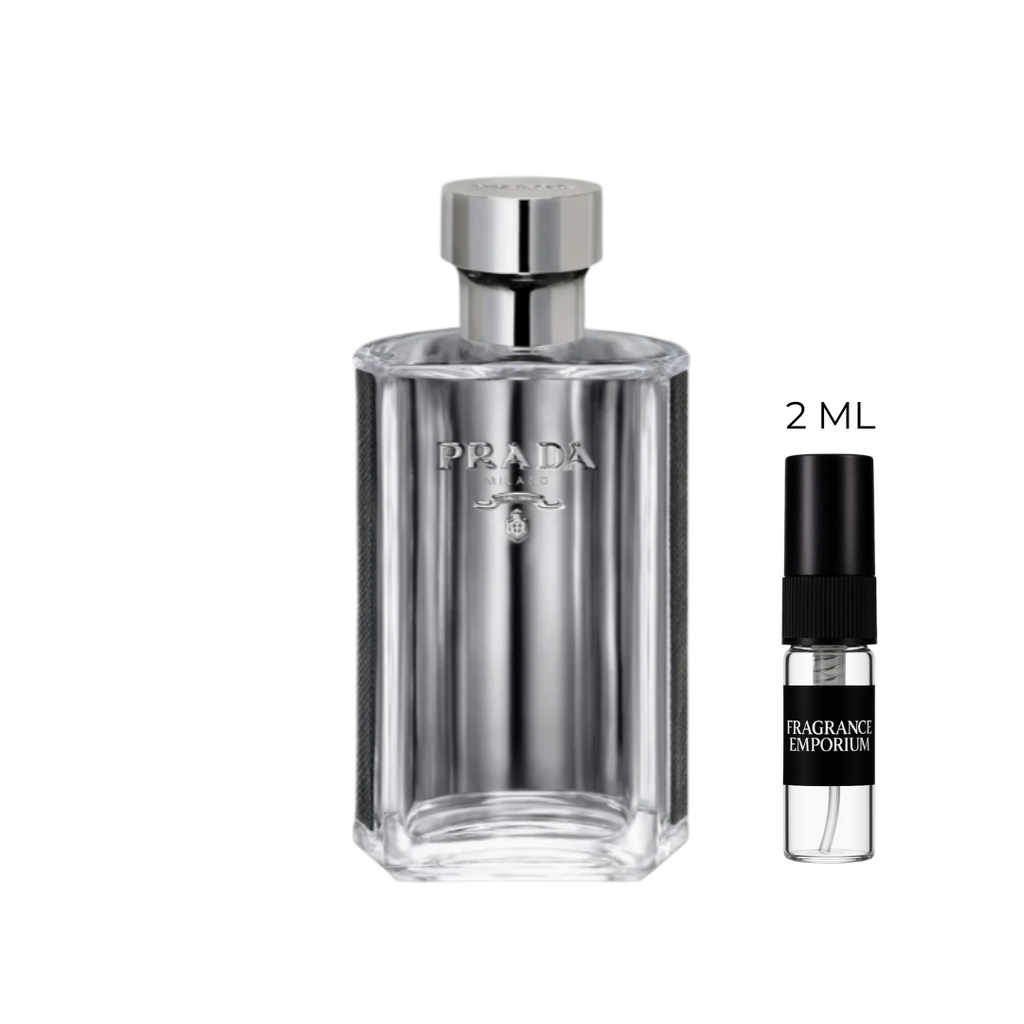 Prada L’Homme Eau de Toilette sample 2ml decant with original bottle – Fragrance Emporium authentic men’s fragrance