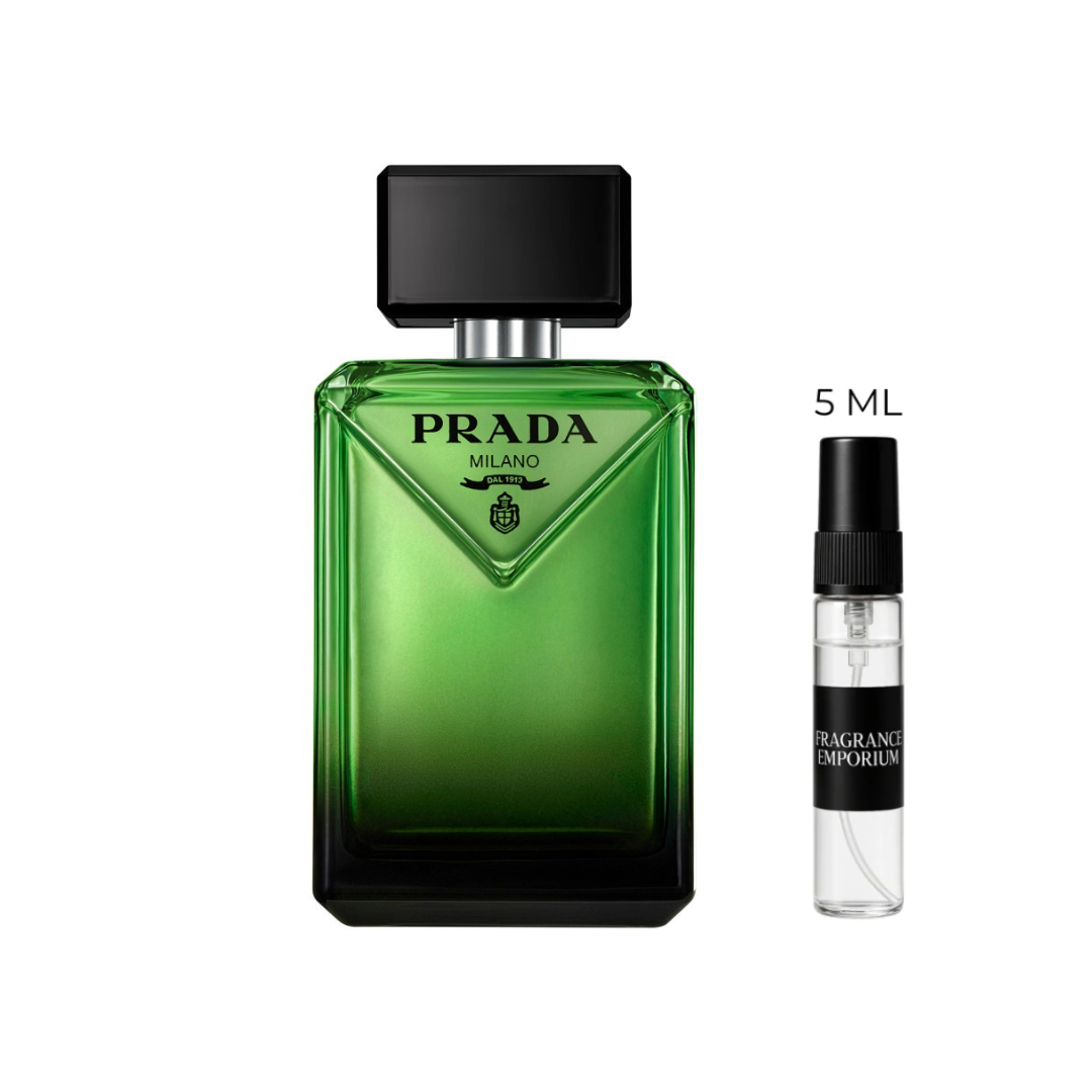 Prada Paradigme Eau de Parfum with decant sample – Fragrance Emporium premium men’s fragrance for fall and winter