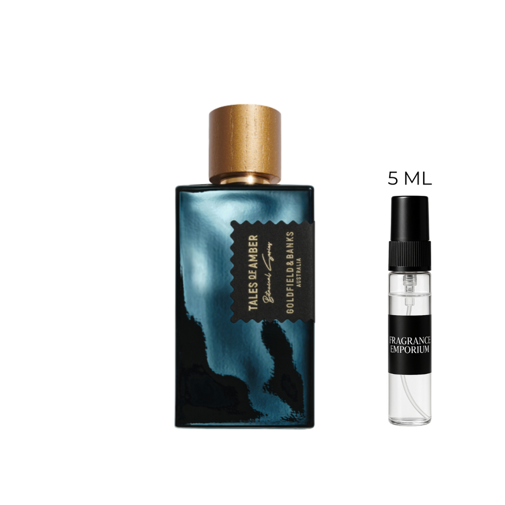 Goldfield & Banks Tales of Amber Eau de Parfum with 2ml decant sample – Fragrance Emporium premium fragrance collection
