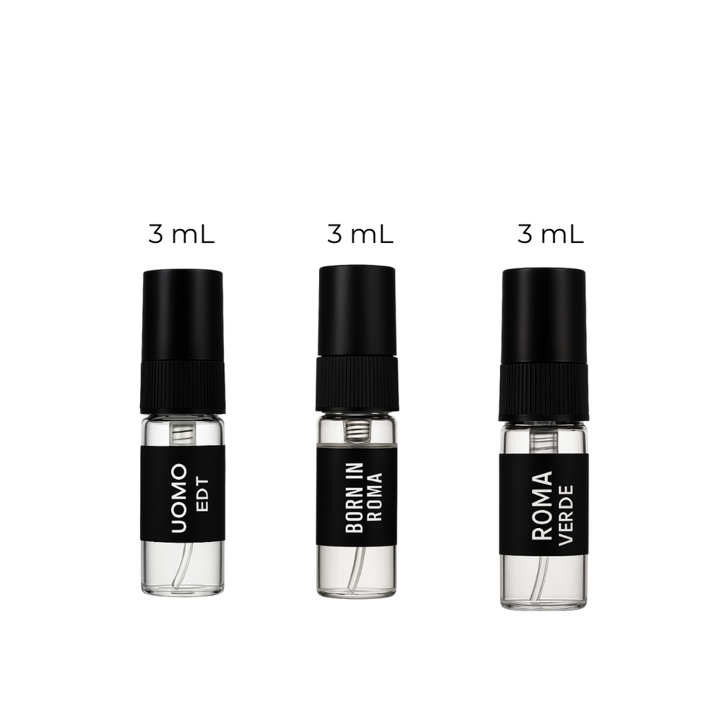 Valentino Essence Pack fragrance samples 2ml to 10ml decants – Fragrance Emporium authentic men’s fragrance discovery set