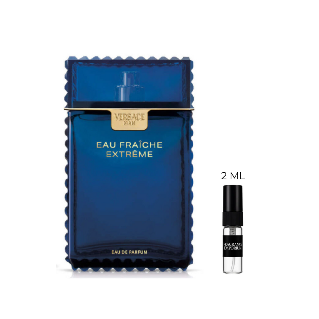 Versace Man Eau Fraîche Extreme Eau de Parfum with 2ml decant – fresh woody aquatic fragrance for men