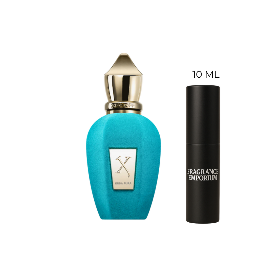 Xerjoff Erba Pura EDP with premium decant samples – long-lasting fruity citrus fragrance