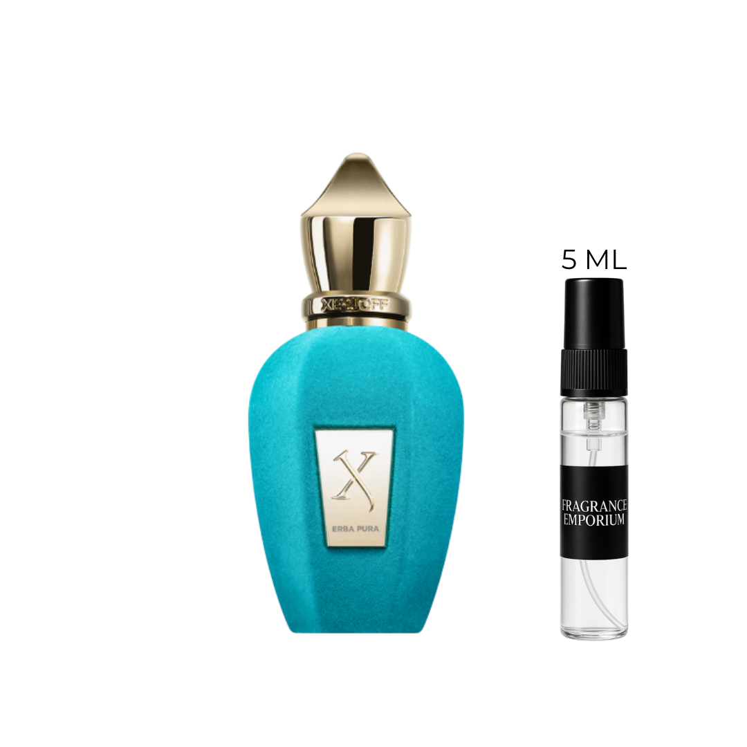 Xerjoff Erba Pura fragrance with sample spray decant – authentic niche unisex perfume